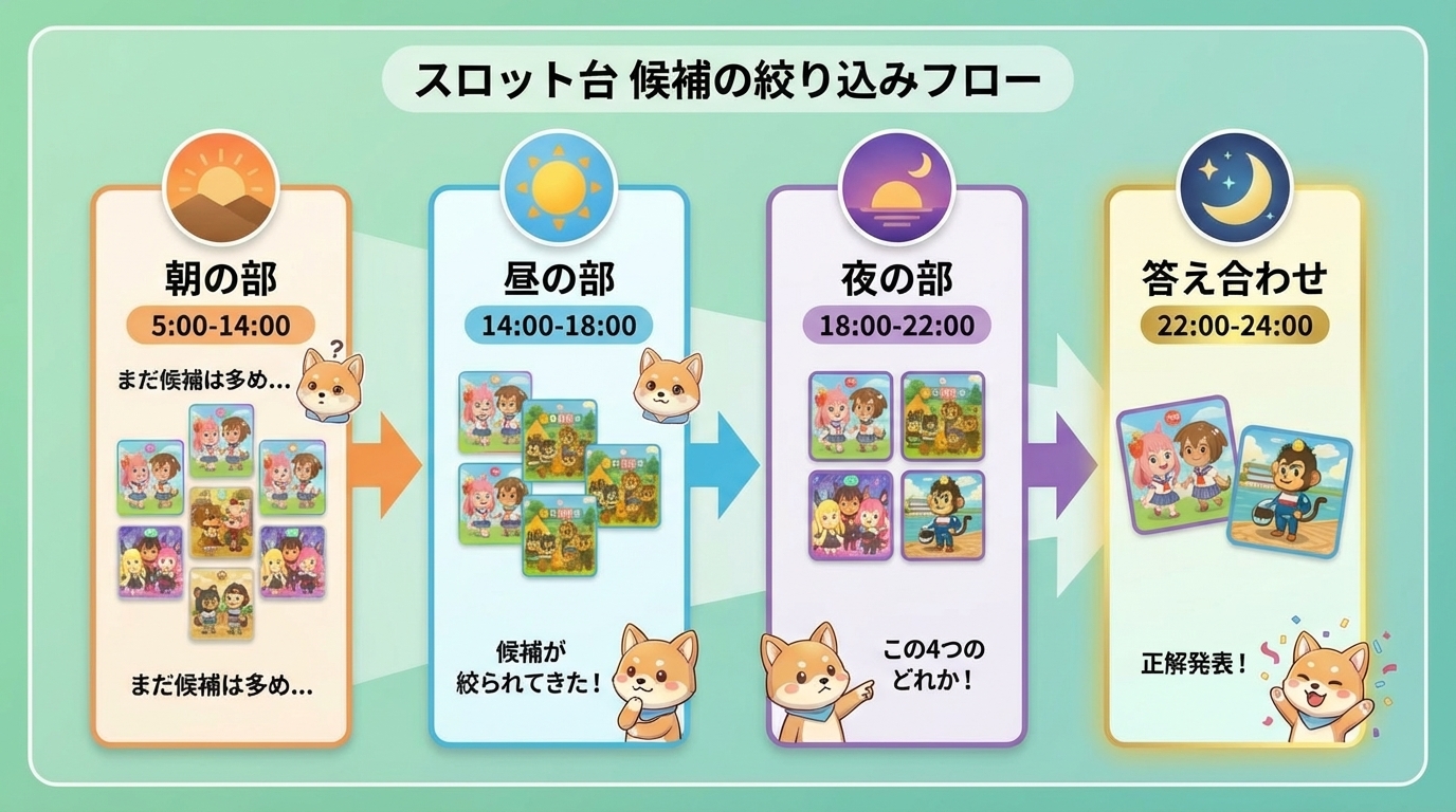 時間帯絞り込みフロー図